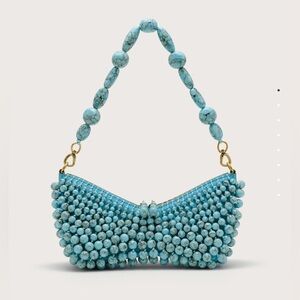 CULT GAIA MERCIER MINI SHOULDER BAG IN IBIZA TURQUOISE NIB